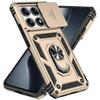 For Xiaomi Redmi Note 14 Pro 4G 5G Case Car Magnetic Ring Stand Slide Camera Lens Armor Shockproof Cover For Note 14 4G 5G Funda