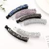 Rhinestone Beads Banana Hair Clips Vintage Fishtail Design Ponytail Holder Hair Decoration For Thick And Fine Hair