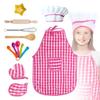 Детский набор для выпечки, детский набор одежды для кулинарного повара, фартук, шляпа для