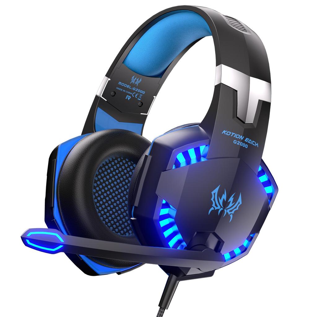 Yin Zhuo KOTION EACH G2000 Gaming Headset: Over-ear, Compatible with Mobile, PS4, Xbox.