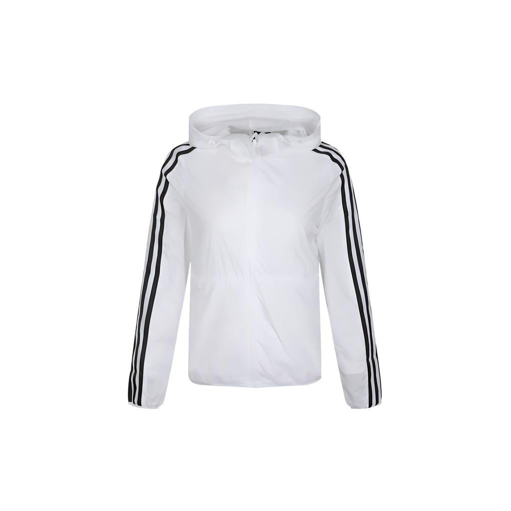 Adidas Ветровка с капюшоном, женская, белая, EH3908