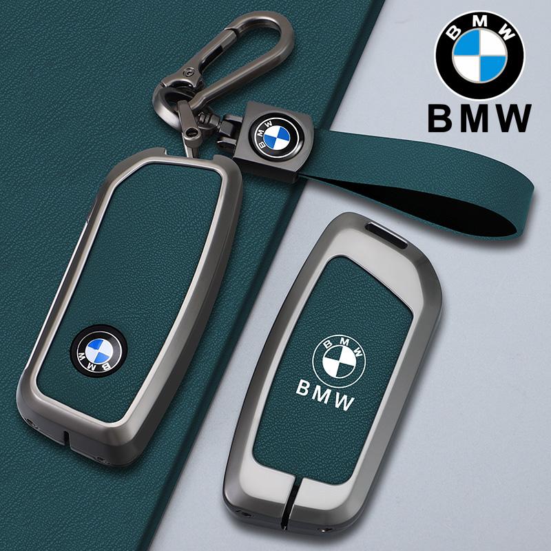 BBIK2 Car Key Case Cover Shell Fob Holder For BMW x1 u11 7 Series 735i 740Li X7 I7 G07 G09 LCI XM IX I20 2024 U06 G81 M3 Accessories