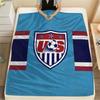 USA football Printed Flannel Blanket, soft throw for bedroom sofa, washable,soccer fan merchandise, great gift.