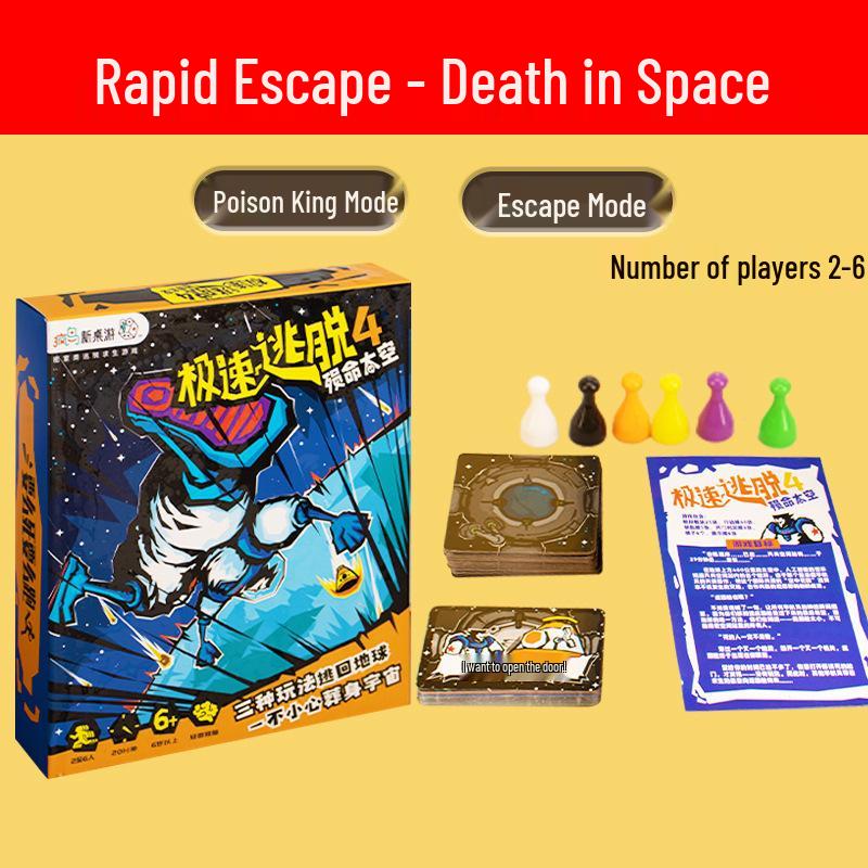 Rapid Escape Strategy: Family Party Tabletop Game for Kids and Adults