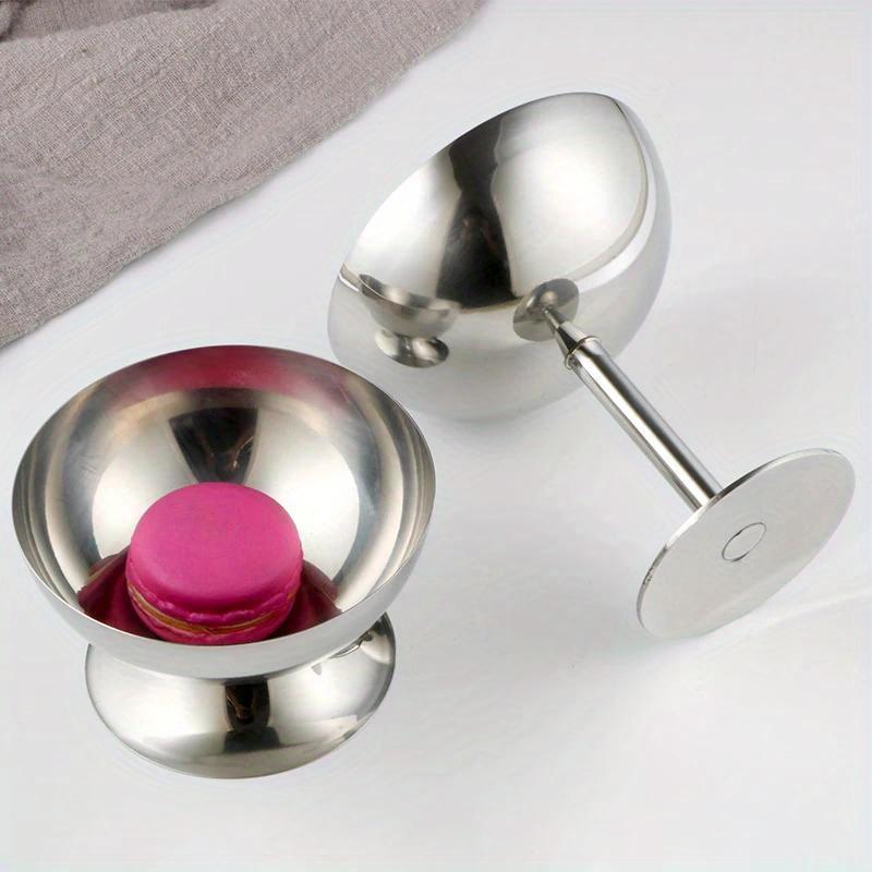 Креативный контейнер для чашки мороженого из нержавеющей стали, кухонный бар, бокал для вина, металлическая салатница, десертная тарелка с фруктами, товары для вечеринок