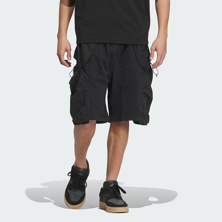 adidas Шорты Future Style Woven Mix, простые, минималистичные, рабочая одежда, свободные, спортивные, повседневные, мужские шорты, черные JI9891