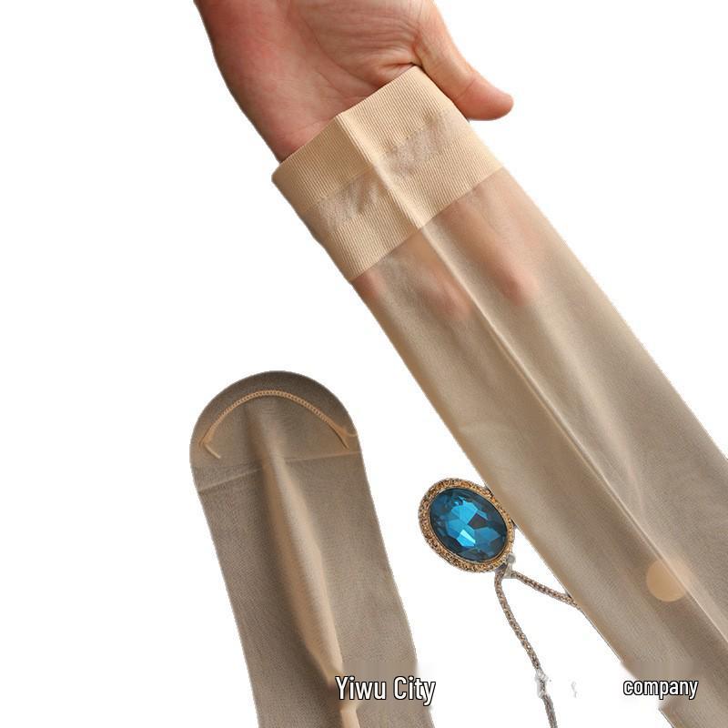 Женские ультратонкие чулки выше колена, которые можно обрезать по размеру, с нескользящей пяткой для красивых ног