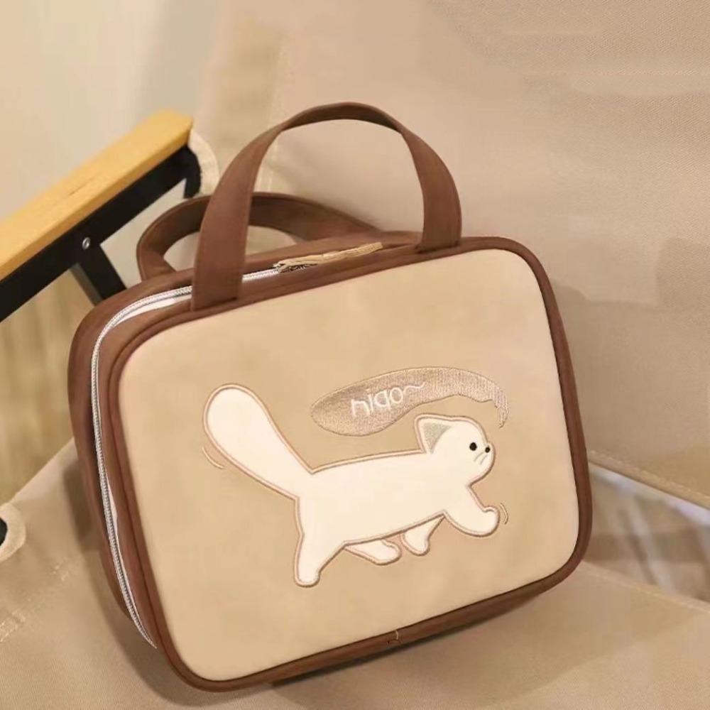 Korean Style Makeup Pouch Bag Toiletries Organizer Travel Wash Bag Cute Cat Cosmetic Bag Shopping