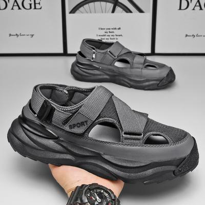 Мужские сандалии, летние пляжные праздничные сандалии для отдыха, мужская обувь, новые уличные кроссовки, мужские удобные повседневные сандалии в стиле ретро, ​​мужские сандалии
