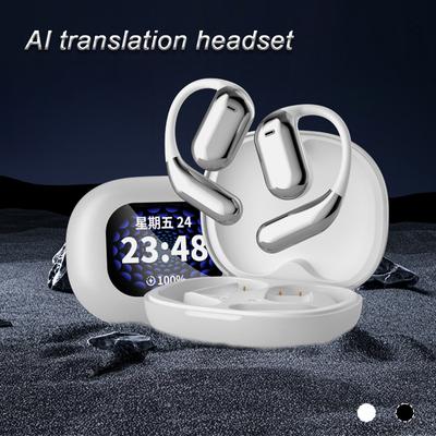 Наушники Bluetooth с искусственным интеллектом и функцией перевода, с цветным ЖК-экраном, шумоподавлением, спортивные наушники