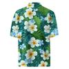 Men's Fashion Loose Hawaiian Printed Short Sleeve Beach Shirt