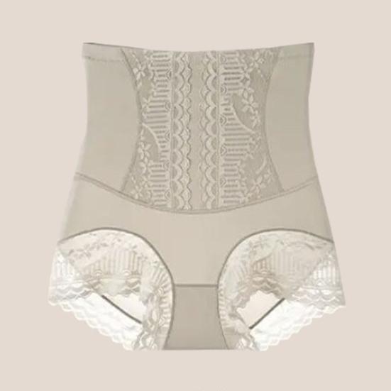 Женские трусики с высокой талией и контролем живота, мягкие эластичные кружевные антисептические утягивающие дышащие послеродовые компрессионные трусы, трусы