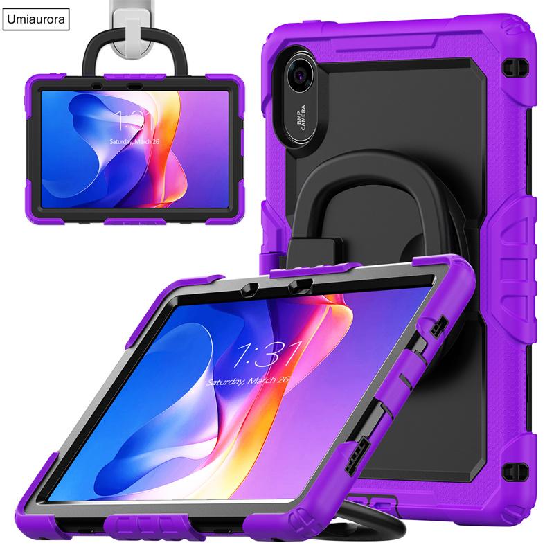For Xiaomi Redmi Pad 2 Pad2 11 Inch 2025 Heavy Duty Rugged Tablet Case Rotation Pull Ring Stand Strap Shockproof PC Cover Funda