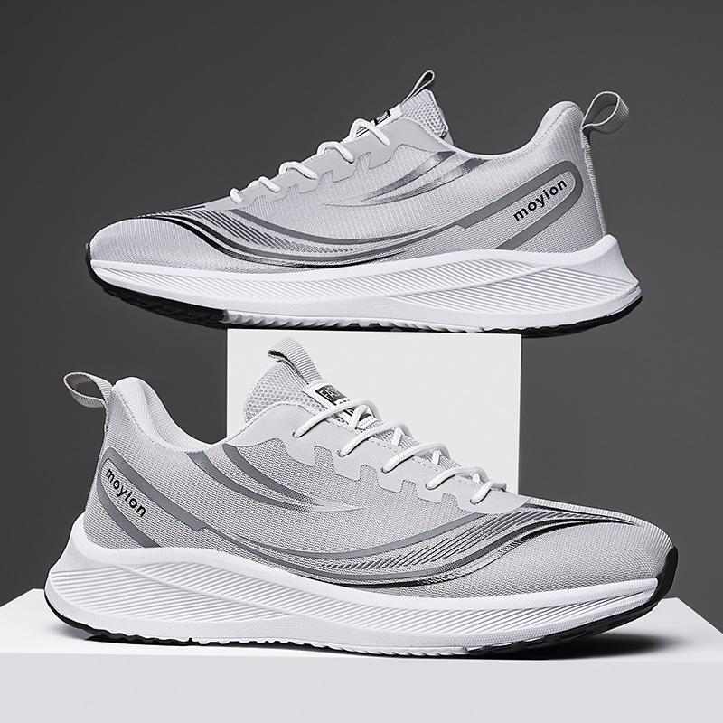 Осенние новые модные сетчатые кроссовки, легкие и удобные повседневные мужские туфли, универсальные молодежные кроссовки для бега