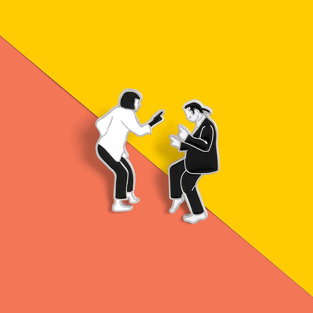 Булавка для путешествий, памятная булавка из криминального чтива, эмалированная булавка, броши, брошь в лацкане, забавные броши