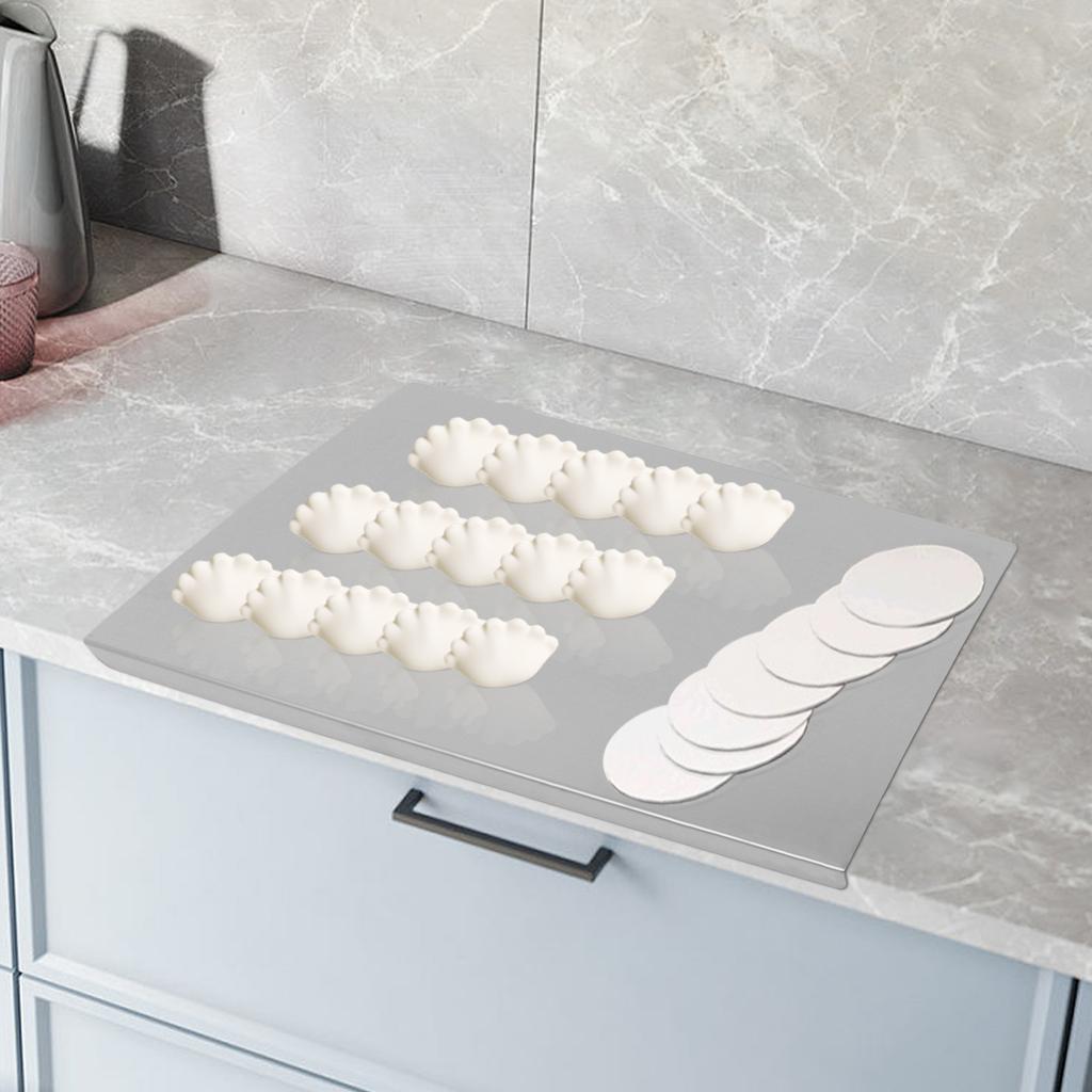 201 Stainless Steel Chopping Cutting Board, Counter Top Protector for Kitchen, Large Size 50x40cm -  Durable Food Prep Board