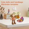 Милый набор шаблонов для кукольного гардероба и сумочки