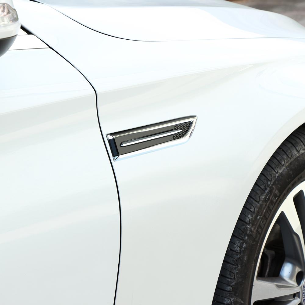 2 Pcs/Set Car Styling Side Lights Decoration Sticker for Volkswagen VW Golf 4 6 7 GTI Tiguan Passat CC Jetta Polo Lavida