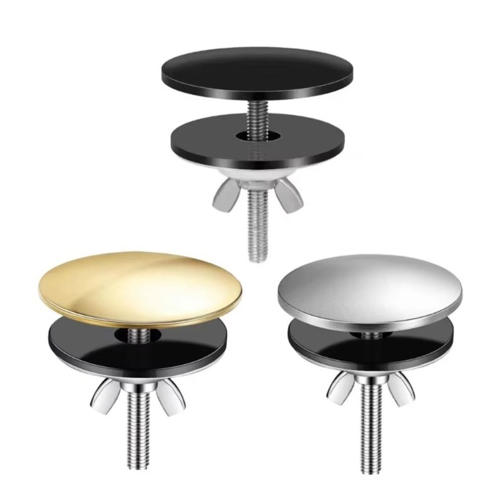 Stainless Steel Sink Hole Cover Black Silver Sink Tap Hole Cap Faucet Hole Cover