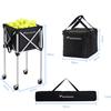 Tennis Ball Basket Holds 150 Balls Tennis Ball Basket Tennis Ball Cart Court Equipment Ball Basket Lock Pin for Practice Ball Storage Basket