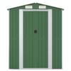 3147427 vidaXL Garden Shed Green 192x191x223 Cm Galvanized Steel