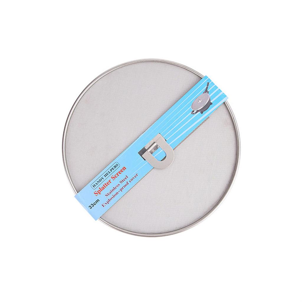 Защита от брызг из нержавеющей стали, противоскользящий масляный экран для сковороды, кухонные принадлежности для готовки, защита от брызг на плите, практичные гаджеты