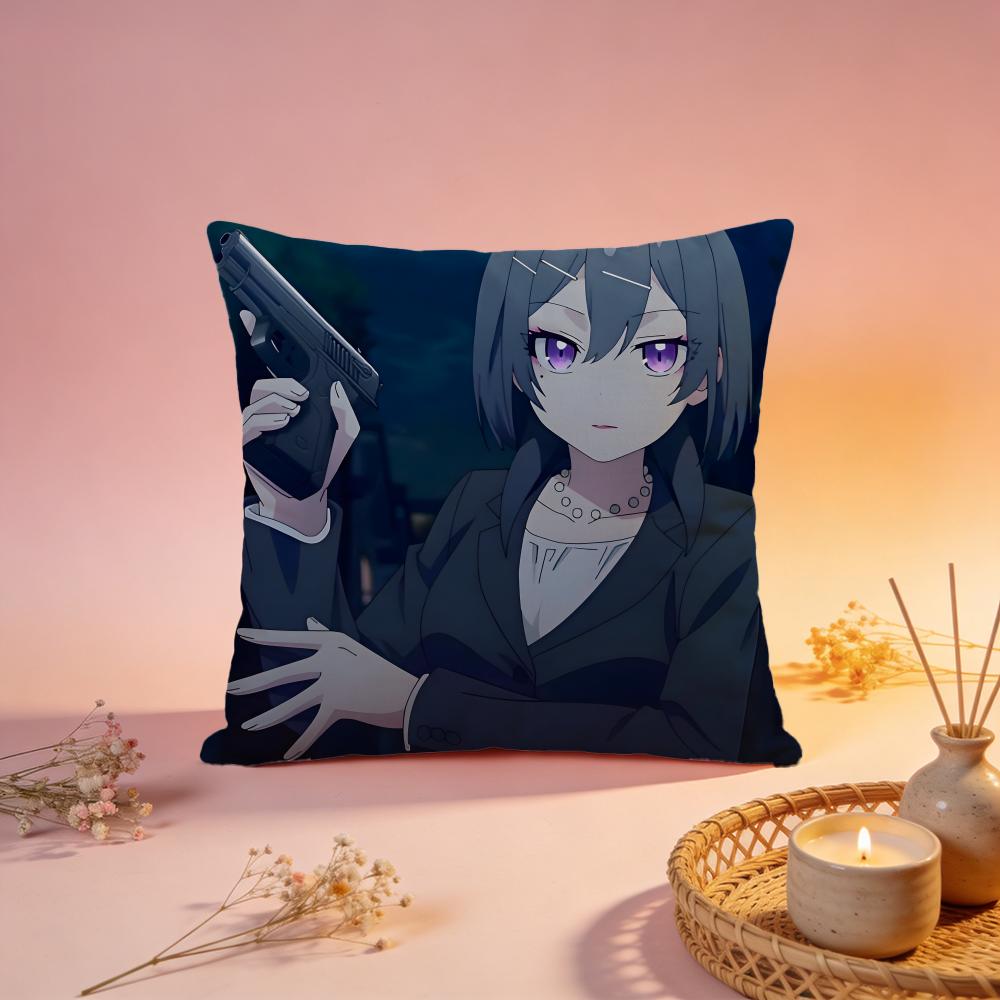 Trendy Ssasaki and Peepsing Cushion Cover Comfortable Durable Pillow Cover MultiScene for Home Office Car Sofa