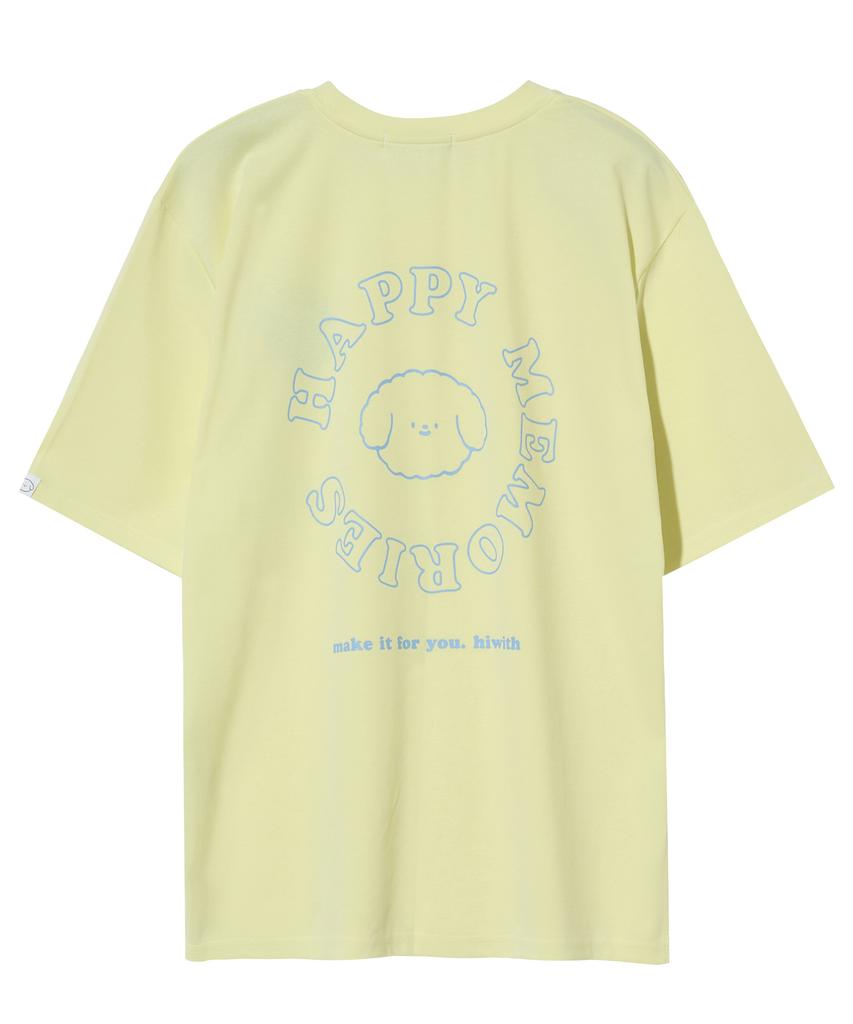 HIWITH Happy T-Shirt_Light Yellow