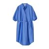 CS Summer Women's Cotton Button Placket Standard Mid Length Long Length Shirt Dress 1290475