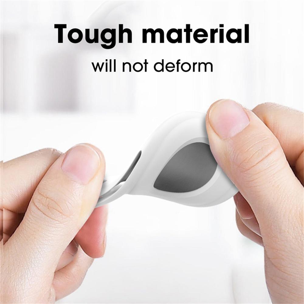 Чехол для устройства слежения GPS Airtags Anti Loss Dog Tracker Locator Airtag Liquid Silicone Portable Keychain для Apple Air Tag Case