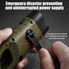 Solar And Hand Crank Flashlight 5-in-1 Emergency LED Light with Type-C Charging Waterproof Portable Power Bank for Camping Outdoor Use