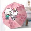 1pc Hello Kitty Spring Bouquet Umbrella with Plastic Handle,Suitable for All Seasons Home Travel Outdoor UmbrellaSanlio451