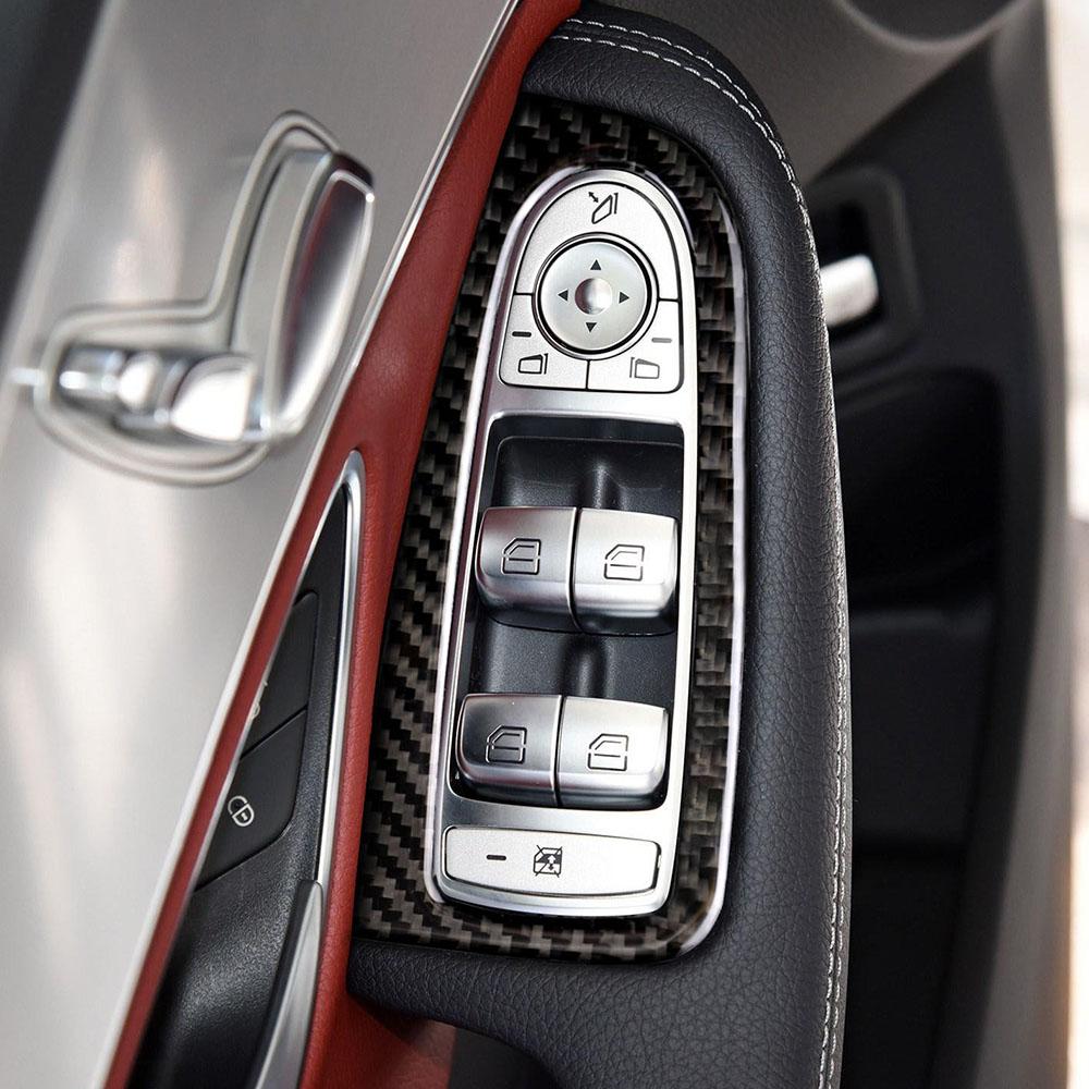 Для Mercedes Benz W205 C180 C200 C300 GLC260 C Class, автомобильные оконные стекла, кнопка подъема, крышка переключателя, рамка, накладка Articulos Para