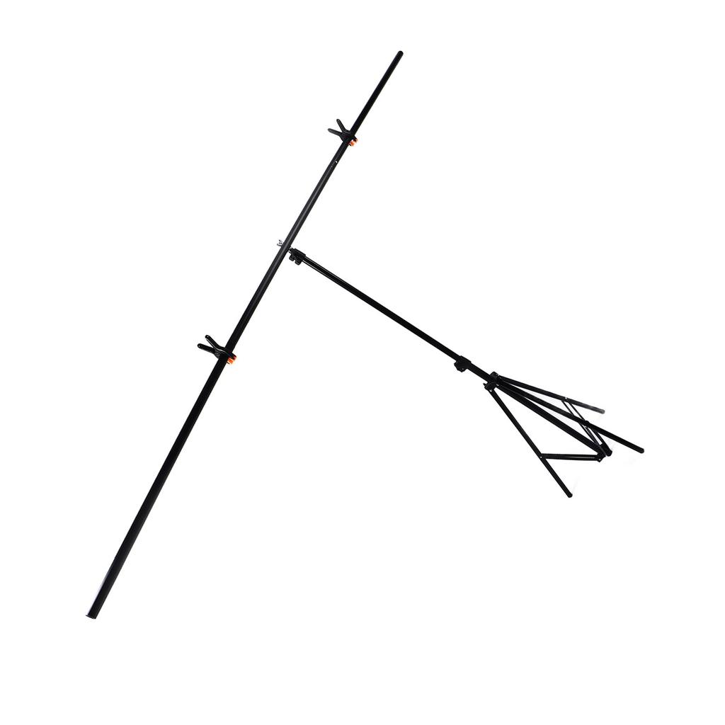 T Shape Background Stand Kit with Storage Bag 6.6x6.6ft Alloy Retractable Strong Backdrop Support System for Photo