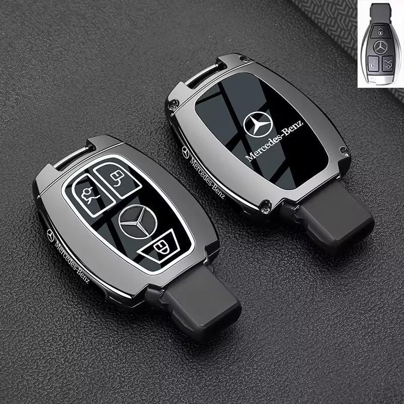 SFX1  Fashionable Gradient-Colored Car Keycase For Mercedes Benz AMG A B C E GL S GLA GLK CLS Class W204 W205 W212 W176 W463 Accessory