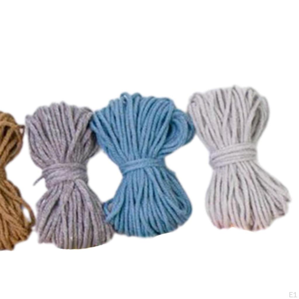 Акриловая мини-пряжа для начинающих, вязаная крючком, портативная, красочная, мягкая, шерстяная нить для вязания