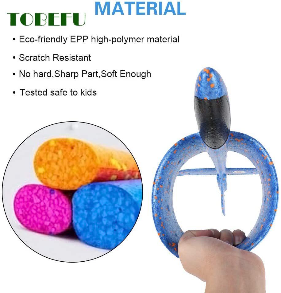 TOBEFU Запуск Светящаяся модель планера Ручной запуск Планер Интересные уличные игрушки для детей Веселая игра Детские мальчишеские подарки