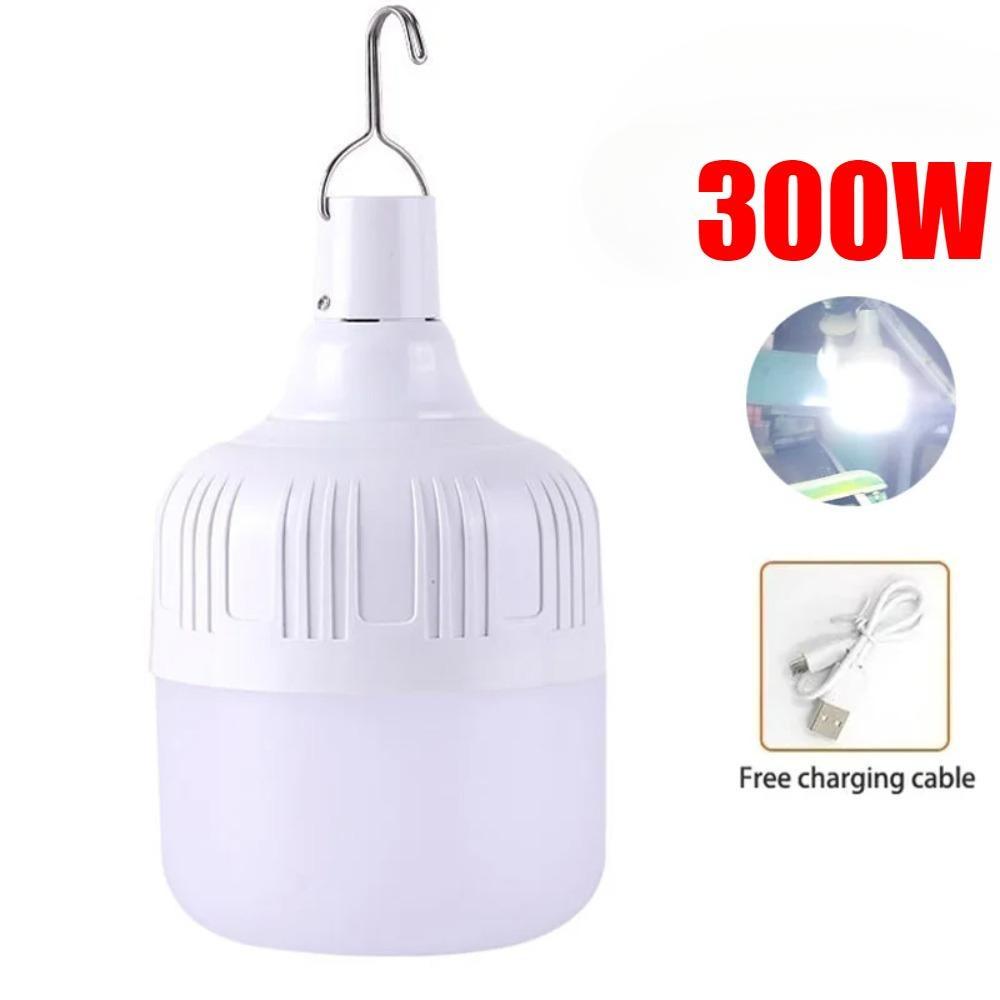 Portable Emergency Lights USB Rechargeable LED Lantern Hook Outdoor Adjustable Tent Lamp BBQ Fishing Camping Lighting Bulb