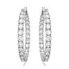 Matrix Rhodium Hoop Earrings M 5647715