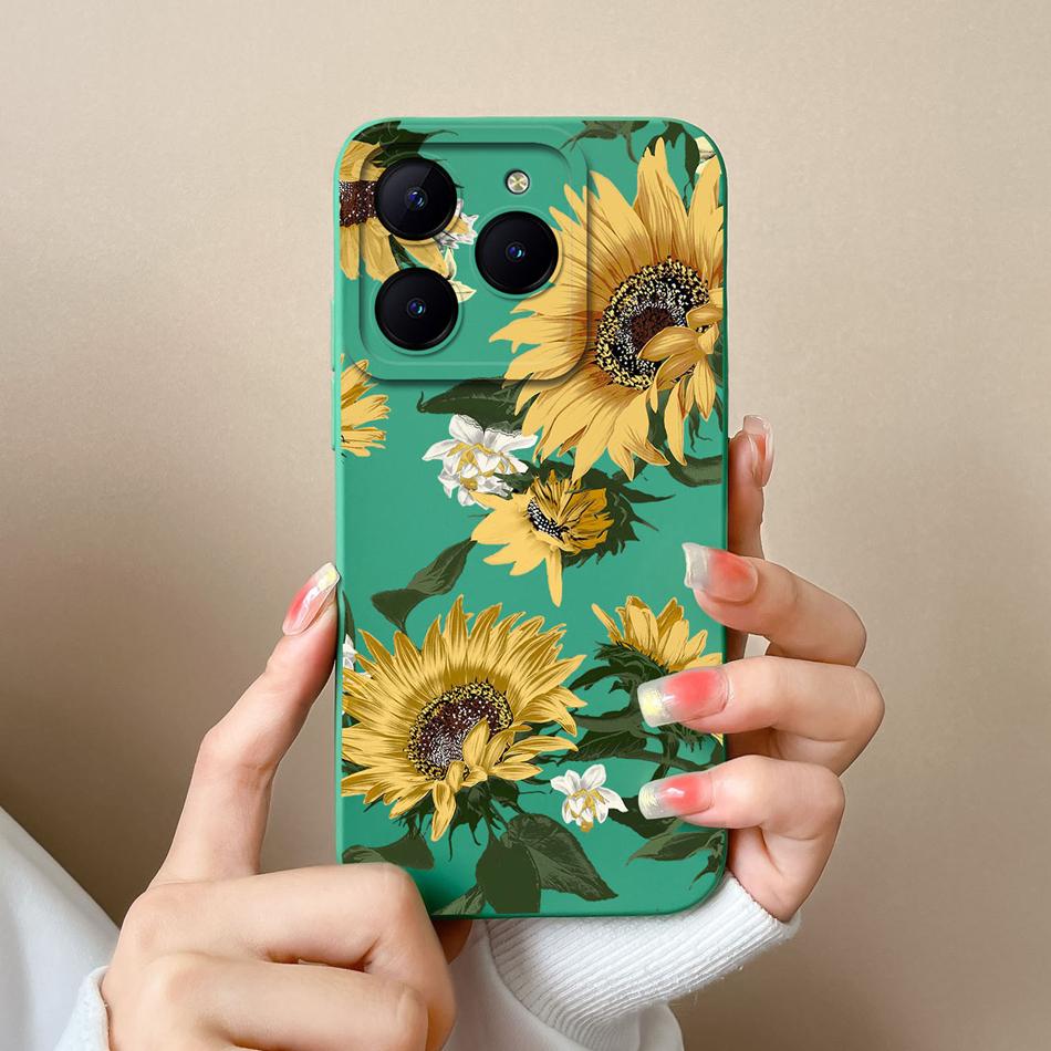 Phone Case For Realme C61 C63 Creative Back Cover For Realme C 61 C 63 Liquid Silicone Funda Full Protection Soft Bumper Cacasa