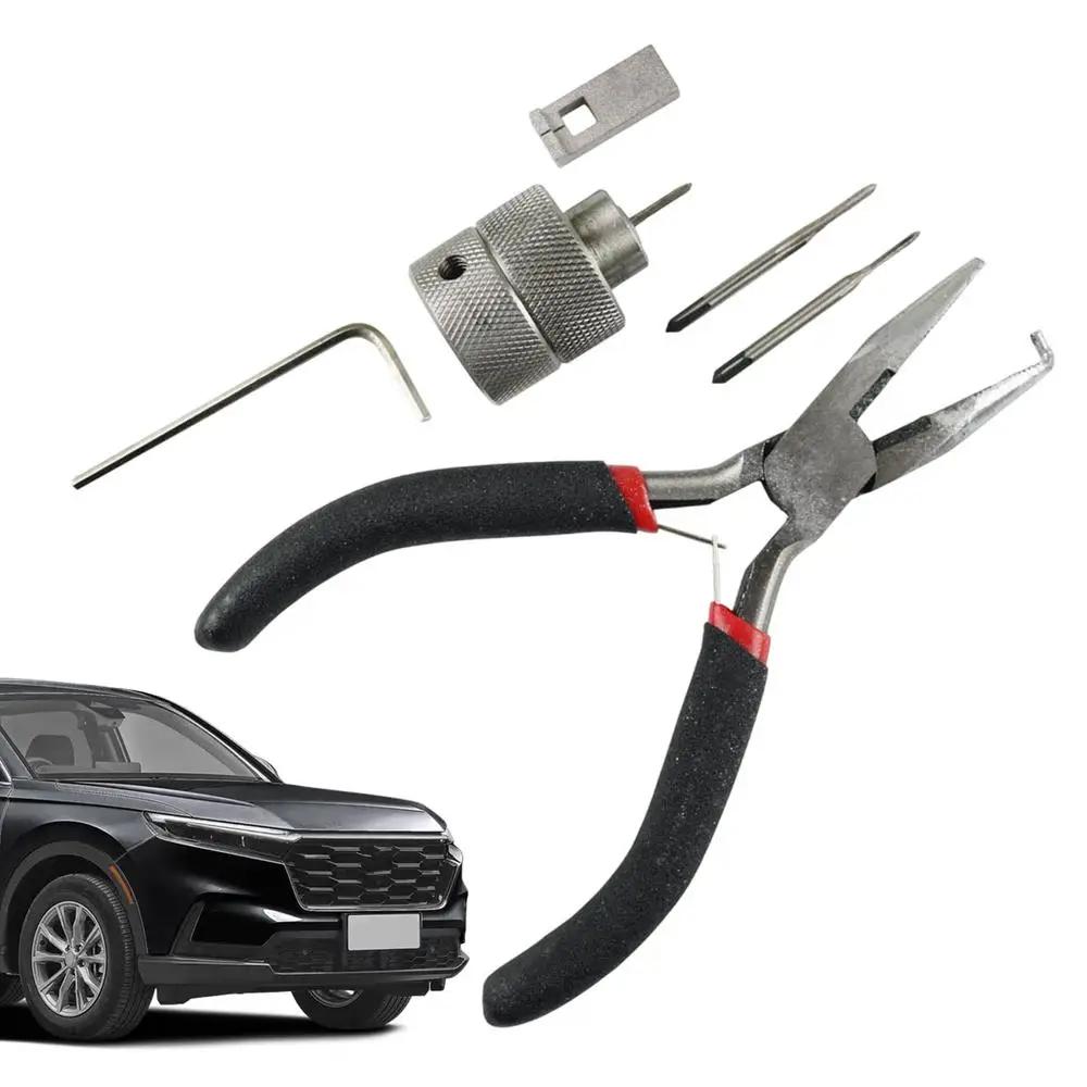 Для Honda Замок зажигания автомобиля Съемник штифтов Инструмент для ремонта Комплект Съемник штифтов Коробка Инструмент для снятия штифтов замка зажигания Комплект для ремонта