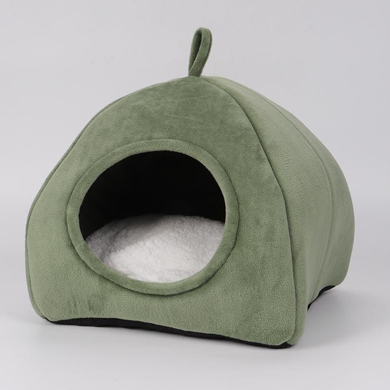 Hamster House Guinea Pig Cage Hamster Folding Cotton House Small Animal Nest Winter Warm Pet Bed For Rodent Guinea Pig Rat Hedgehog