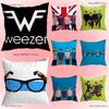 Полосатый W-Weezer Аниме Знаменитость Мерч Универсальный Напечатанный Наволочка Диван Автомобиль Офис Комната Декор Защитник