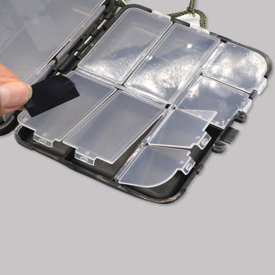 Double-sided Fishing Lure Box Detachable Baffle Portable Waterproof Heavy Duty Artificial Fishing Baits Accessories Organizer Storage Case Container