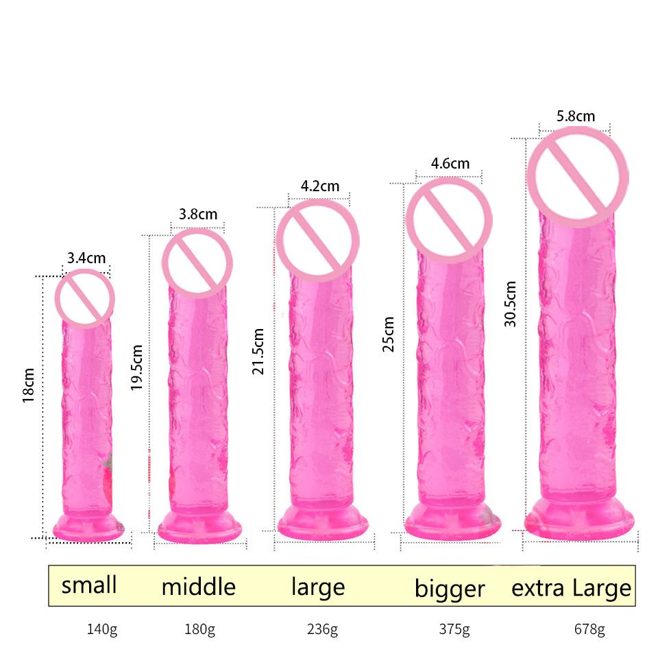 Realistic Dildo for Women Masturbation Suction Cup Soft Jelly Dildo Big Penis Anal Plug Erotic Sex Toy for Adult Sex Masturbator