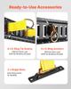 VEVOR E-Track Tie-Down Rail Kit, 4 Pack 0.4 m E Tracks Set
