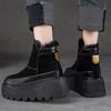 2024 Женская обувь Ботинки женские с боковой молнией Модные повседневные ботинки с круглым носком Женская зимняя обувь на бархатной платформе для женщин