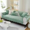 Thicken Plush Sofa Cover Living Room Skin Friendly Jacquard Sofa Towel Anti-slip Solid Color Sofa Protector Slipcovers Removable