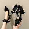 Fashion High Heels Women Shoes Elegant Summer Sandals Sexy Pointed Toe Heeled Shoes New 2025 Woman Lace Up Pumps Party Zapatillas Mujer