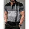 Модная мужская футболка-поло больших размеров в стиле business casual с коротким рукавом